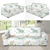 Cute Rhino Pattern Sofa Slipcover