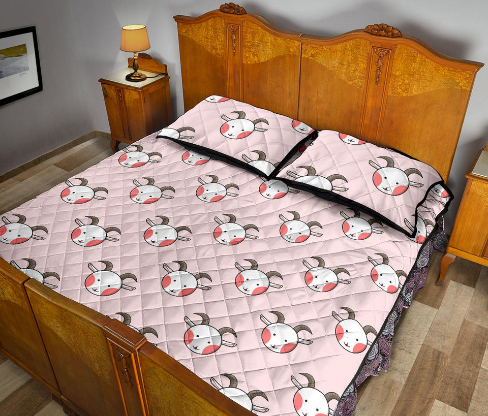 Cute goat pattern Quilt Bed Set