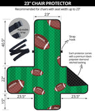 American football ball field background Chair Cover Protector