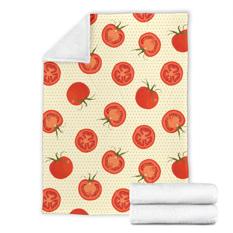 Tomato Dot Background Premium Blanket
