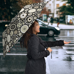 Gear Pattern Print Design 02 Umbrella
