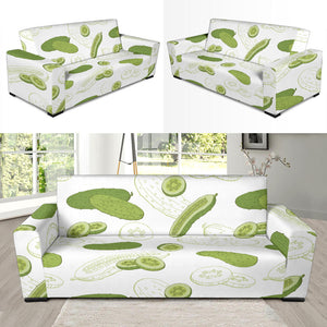 Cucumber Sketch Pattern Sofa Slipcover