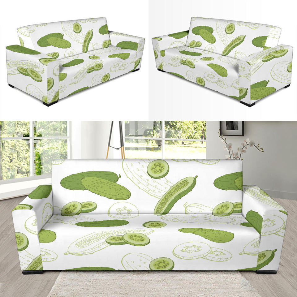 Cucumber Sketch Pattern Sofa Slipcover