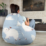 Cute Polar Bears Christmas Decoration Pattern Bean Bag Cover