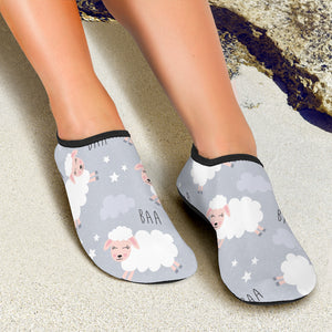 Sweet Dreams Sheep Pattern Aqua Shoes