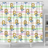 Cute Hand Drawn Mermaid Shower Curtain Fulfilled In US