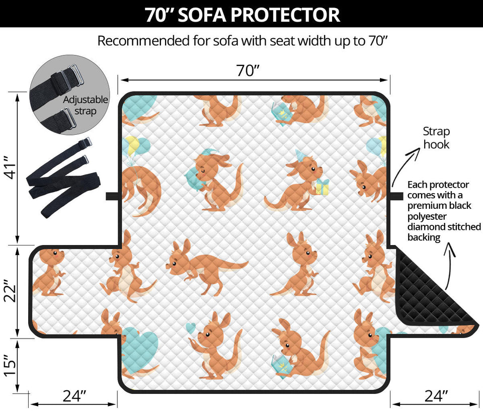 Cute Kangaroo pattern Sofa Cover Protector