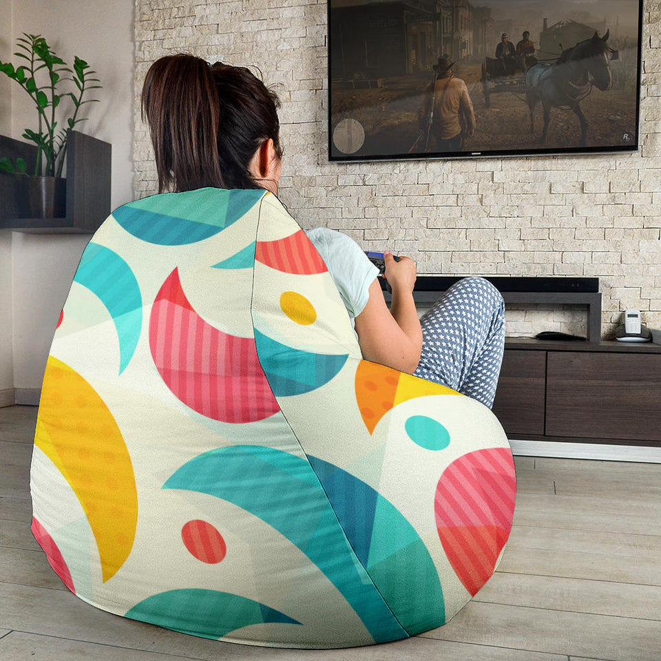 Colorful Moon Pattern Bean Bag Cover