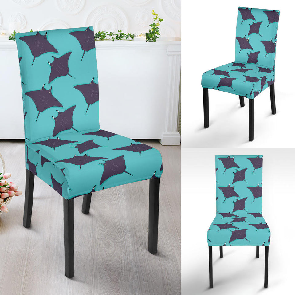 Stingray Pattern Print Design 02 Dining Chair Slipcover