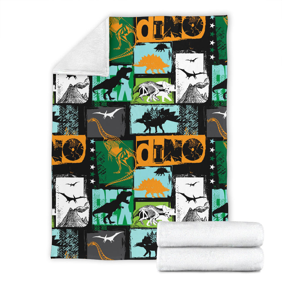 Dinosaurs Print Pattern Premium Blanket