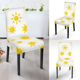Sun Pattern Dining Chair Slipcover