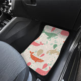 Cute Whale Pattern Front And Back Car Mats