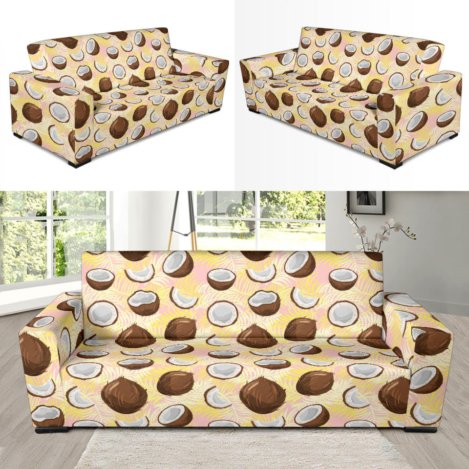 Coconut Pattern Print Design 05 Sofa Slipcover