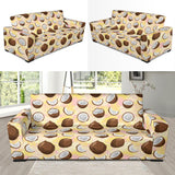 Coconut Pattern Print Design 05 Sofa Slipcover