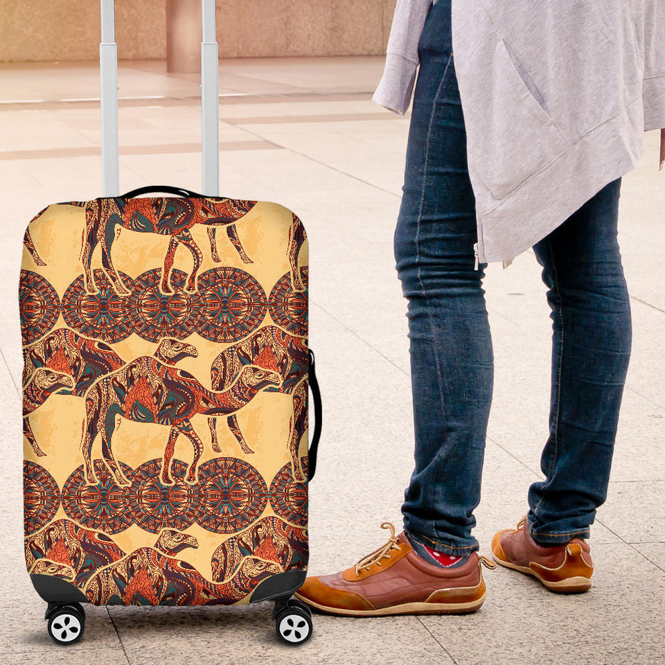 Camel Polynesian Tribal Design Pattern Luggage Covers