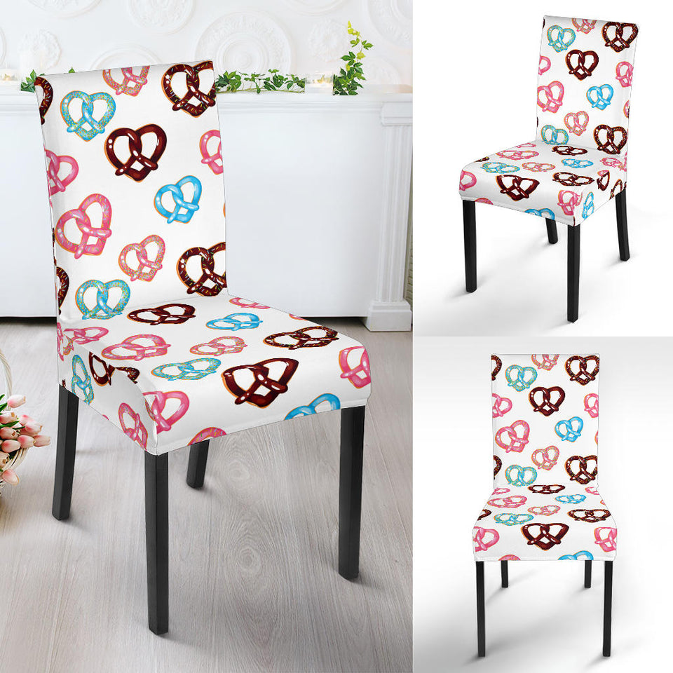 Pretzels Pattern Print Design 04 Dining Chair Slipcover