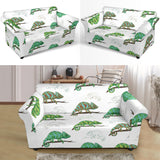 Chameleon Lizard Pattern Loveseat Couch Slipcover