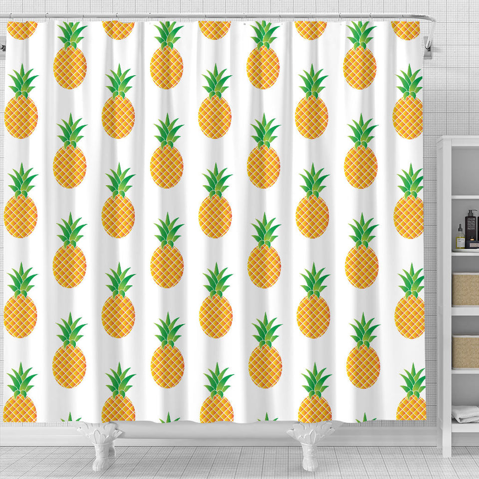 Pineapples Pattern Shower Curtain Fulfilled In US