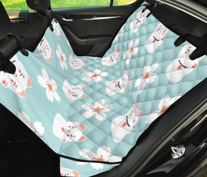 Maneki Neko Lucky Cat Sakura Dog Car Seat Covers