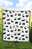 Goat Ram Pattern Premium Quilt