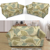 Ginkgo Leaves Design Pattern Loveseat Couch Slipcover