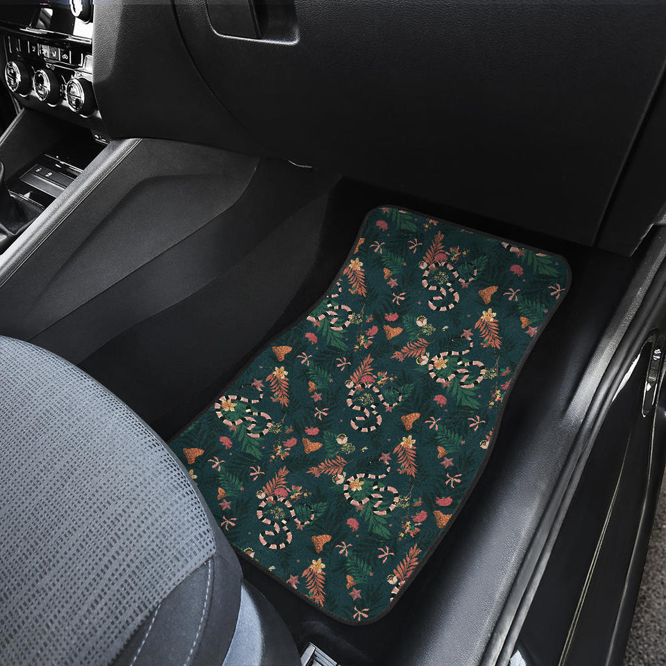Snake Forest Pattern Front Car Mats