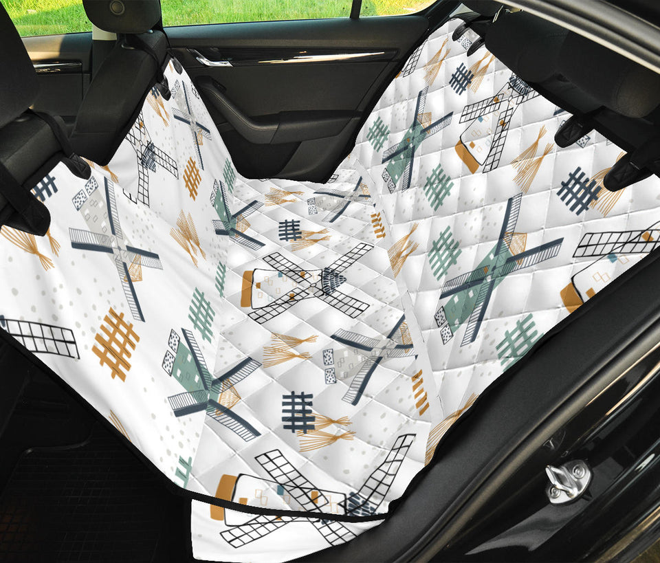 Windmill Pattern Dog Car Seat Covers