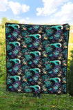 Dragon Sea Wave Pattern Premium Quilt