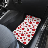 Ladybug Pattern Print Design 04 Front and Back Car Mats