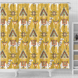 Camels Ethnic Motif Pattern Shower Curtain Fulfilled In US
