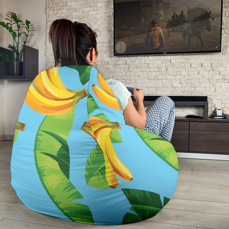 Banana Leaves Banana Design Pattern Bean Bag Cover