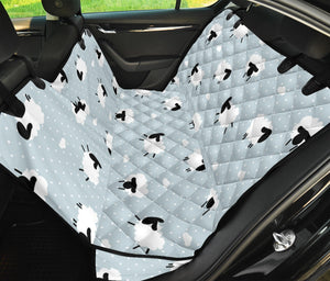 Sheep Polka Dot Cloud Pattern Dog Car Seat Covers