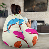 Colorful Chameleon Lizard Pattern Bean Bag Cover