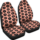 Lips Pattern Print Design 02 Universal Fit Car Seat Covers