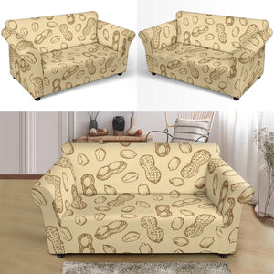 Hand Drawn Peanuts Pattern Loveseat Couch Slipcover