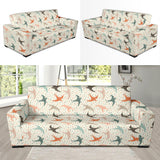 Swallow Pattern Print Design 02  Sofa Slipcover