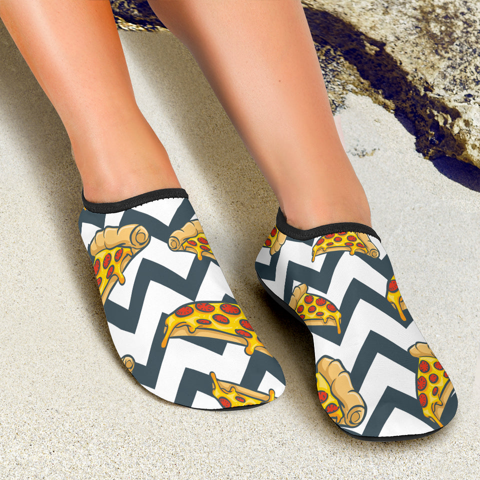 Pizza Design Pattern Aqua Shoes