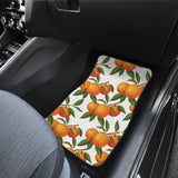 Oranges Pattern Background Front Car Mats