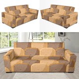 Bread Toast Pattern Print Design 04 Sofa Slipcover