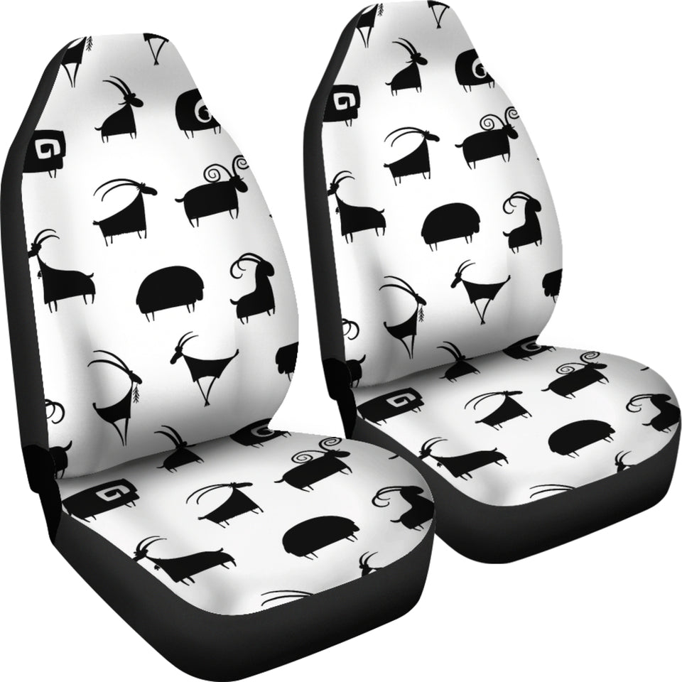 Goat Ram Pattern Universal Fit Car Seat Covers