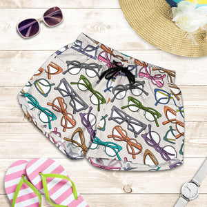 Sun Glasses Pattern Print Design 01 Women Shorts