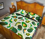 Avocado design pattern Quilt Bed Set