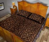 coffee bean pattern Quilt Bed Set