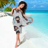 Cute Ninja Pattern Sarong