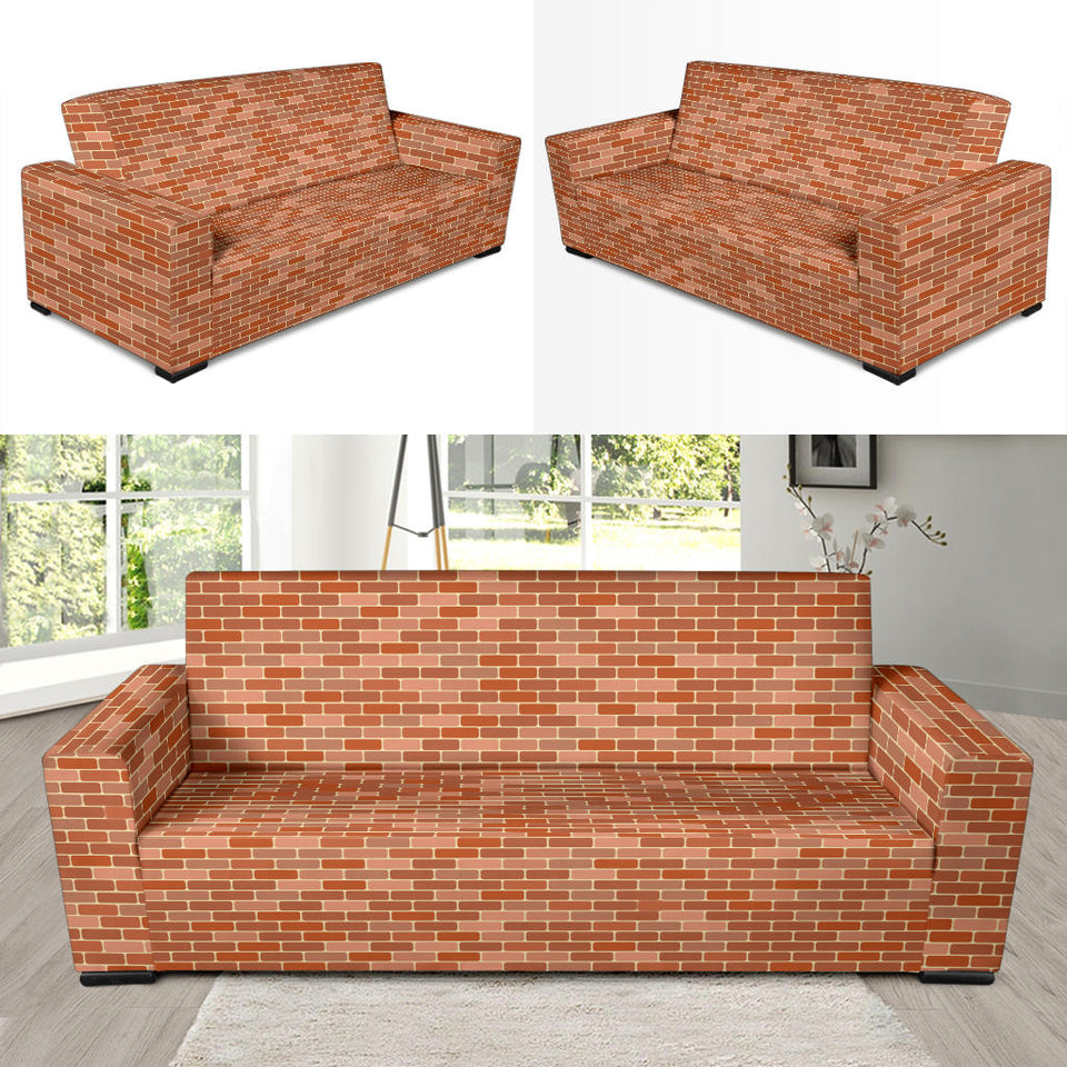 Brick Printed Pattern Print Design 02 Sofa Slipcover