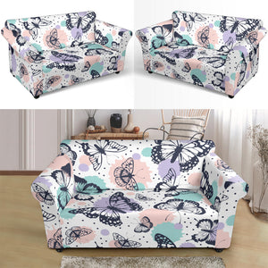 Butterfly Pattern Loveseat Couch Slipcover