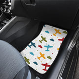 Airplane Star Cloud Colorful  Front Car Mats