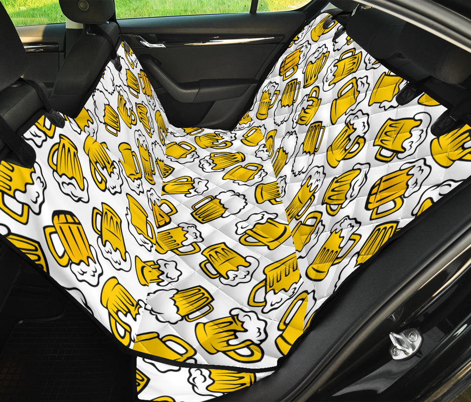 Beer Design Pattern Dog Car Seat Covers