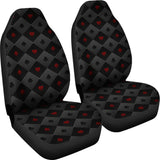 Casino Cards Suits Pattern Print Design 05 Universal Fit Car Seat Covers