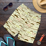 Mustache Beard Pattern Print Design 01 Men Shorts